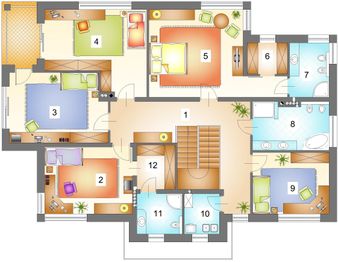 Piętro 1 projektu - JM 225