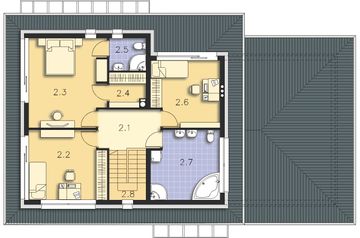 Piętro 1 projektu - Belfast VII DCP268f