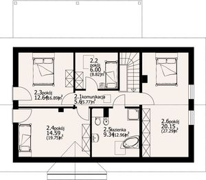Poddasze projektu - Cisna mt 11