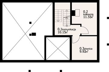 Piwnica projektu - Oleśnica 13 dw