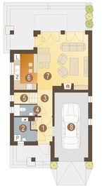 Parter projektu - Tosia z garażem 1-st. [A]