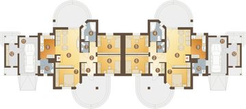 Parter projektu - Kuropatwa z garażem 1-st. bliźniak [A-BL2]