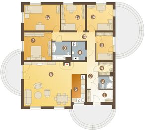 Parter projektu - Helenka bez garażu [B]