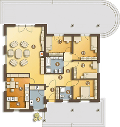 Parter projektu - Cyrus II bez garażu [B]