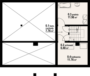 Piwnica projektu - Chmielniki małe dw 19