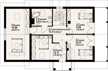 Poddasze projektu - Milicz mały dws