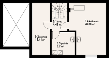 Piwnica projektu - Osiek wąski 29