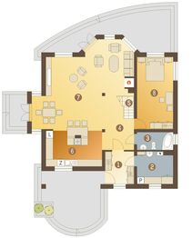 Parter projektu - Dzierlatka V bez garażu [B]