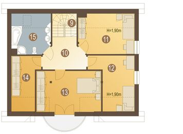 Poddasze projektu - Wiktoria bez garażu [B]