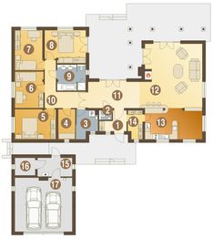 Parter projektu - Wrzos z garażem 2-st. [A]