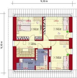 Poddasze projektu - Dom w Michigan 2