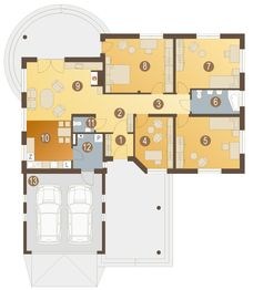 Parter projektu - Basia z garażem 2-st. [A]