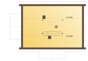 Poddasze projektu - Czajka bez garażu [B]