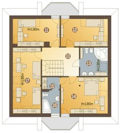 Poddasze projektu - Dzierlatka z garażem 1-st. [A]