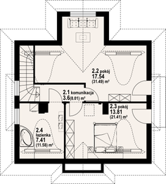 Poddasze projektu - Brzeg 22 dw
