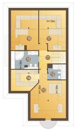 Poddasze projektu - Klaudia z garażem 1-st. [A]