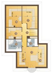 Poddasze projektu - Klaudia II z garażem 2-st. [A]