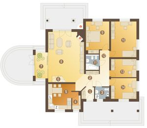 Parter projektu - Sroka II bez garażu [B]