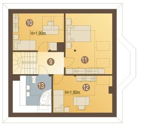 Poddasze projektu - Szpak bez garażu [B]