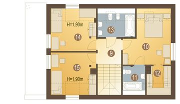 Poddasze projektu - Rumcajs bez garażu [B]