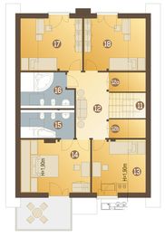 Poddasze projektu - Jola z garażem 1-st. [A]