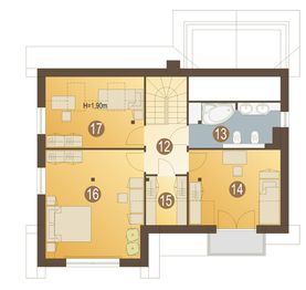 Poddasze projektu - Adela bez garażu [B]