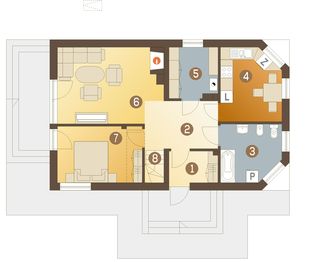 Parter projektu - Lolek II bez garażu [B]