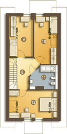 Poddasze projektu - Cypisek II bez garażu [B]