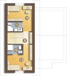 Poddasze projektu - Artur bez garażu [B]