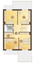 Poddasze projektu - Gwarek II z garażem 1-st. [A]