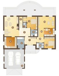 Parter projektu - Mira z garażem 2-st. [A]