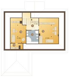 Poddasze projektu - Mira z garażem 2-st. [A]