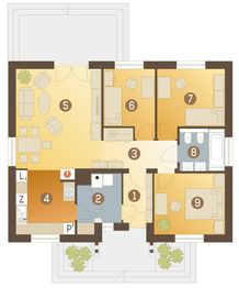 Parter projektu - Ares bez garażu [B]