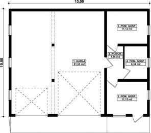 Parter projektu - G264 - Budynek garażowo-gospodarczy