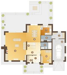 Parter projektu - Tytus z garażem 1-st. [A]