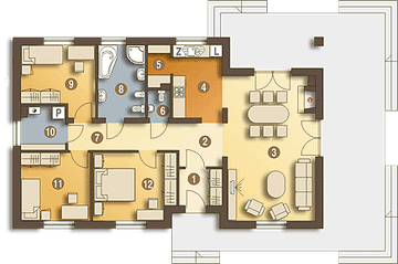 Parter projektu - Luna bez garażu [B]