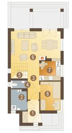 Parter projektu - Iza trend bez garażu [B]