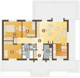 Parter projektu - Filipek II bez garażu [B]