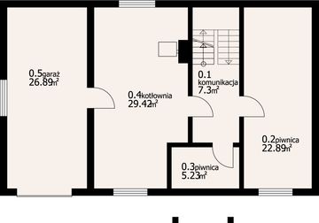 Piwnica projektu - Milicz 9 dw-01