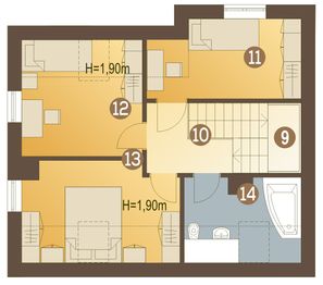 Poddasze projektu - Remek II bez garażu [B]