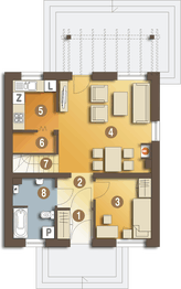 Parter projektu - Koliber bez garażu [B]