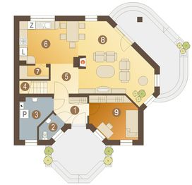 Parter projektu - Szpak trend bez garażu [B]