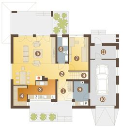 Parter projektu - Oleg II z garażem 1-st. [A]