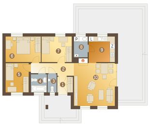 Parter projektu - Milena bez garażu [B]