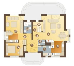 Parter projektu - Amelia V bez garażu [B]