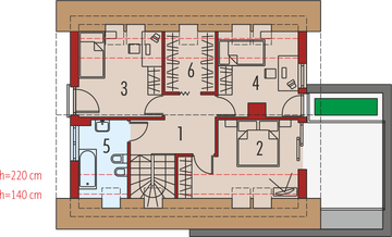 Poddasze projektu - Tim IV G1 (wersja A) economic