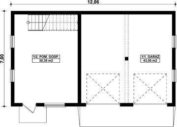 Parter projektu - G271 - Budynek garażowo - gospodarczy