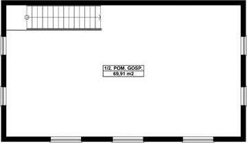 Piętro 1 projektu - G271 - Budynek garażowo - gospodarczy