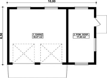 Parter projektu - G280 - Budynek garażowo - gospodarczy