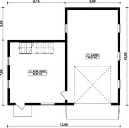 Parter projektu - G287 - Budynek garażowo - gospodarczy